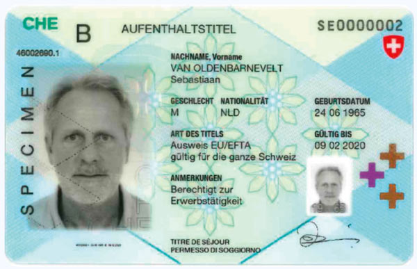 Muster-Ausländerausweis-Vorderseite