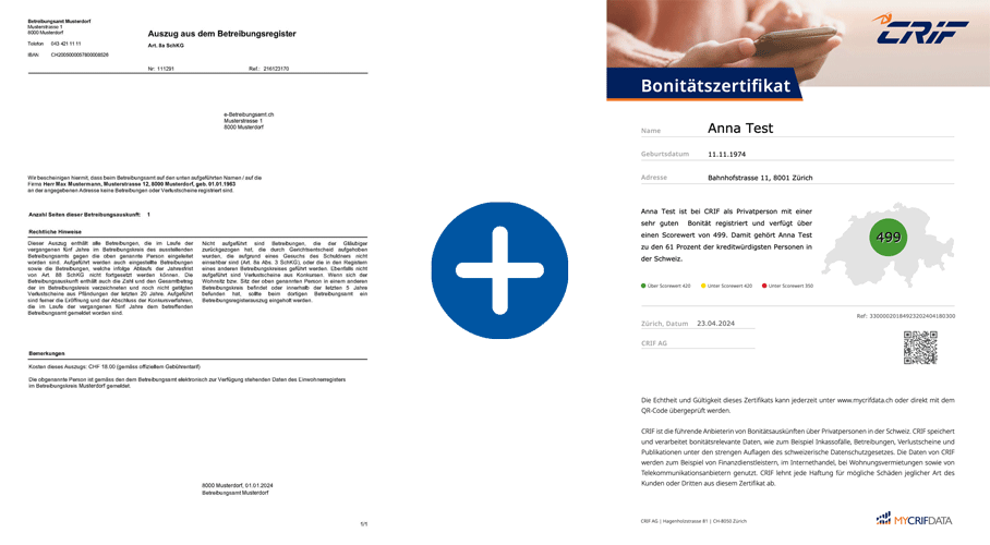 CRIF certificat de solvabilité